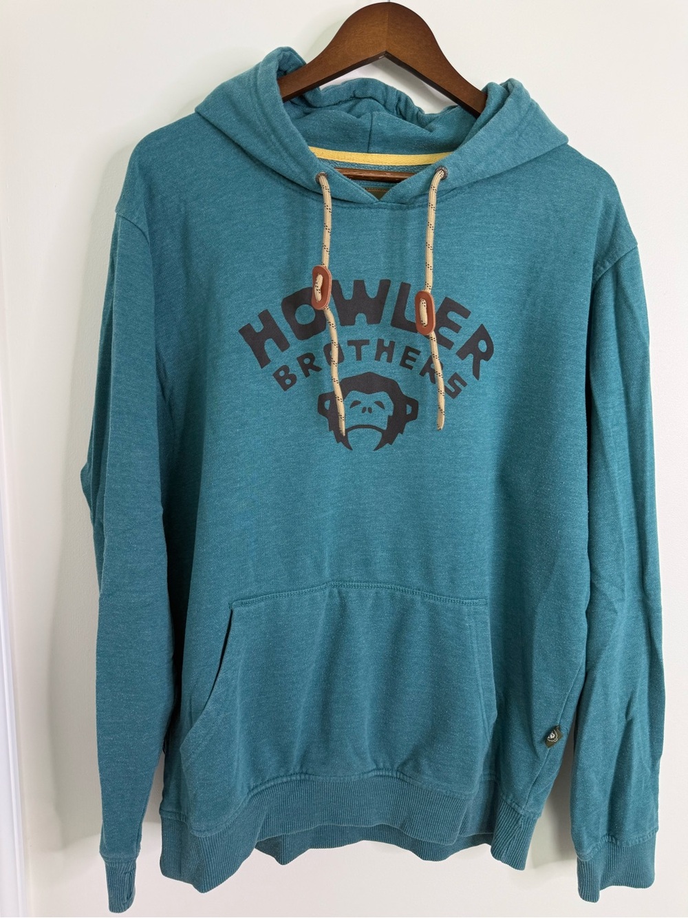 Howler Bros Teal Hoodie Size Large